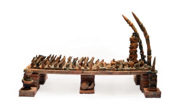 La rebelión. 2018, Barro cocido a fuego directo. 190 cm x 110 cm x 50