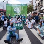 Protesta del personal de salud del Hospital Ramos Mejía de CABA Protesta del personal de salud del Hospital Ramos Mejía de CABA